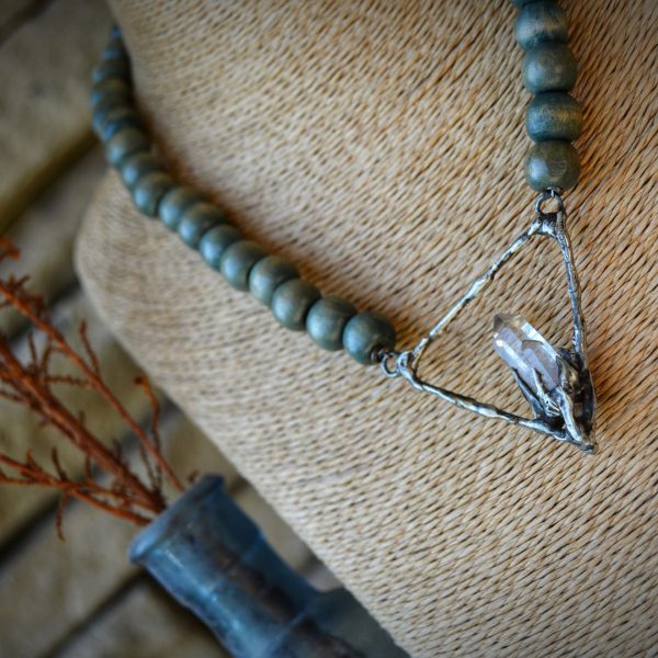 Quartz Silver Metal Necklace